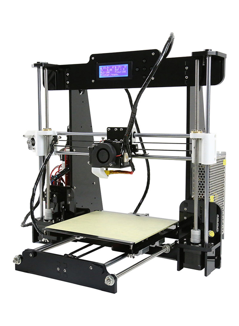 A8 Upgraded High Precision Desktop 3D Printer i3 DIY Kits 50 x 45 x 40centimeter Black