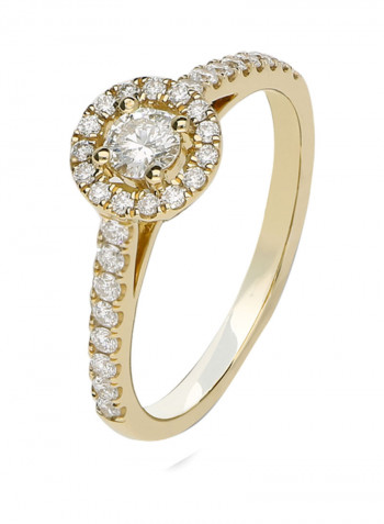 0.53 Ct Diamond Halo Ring