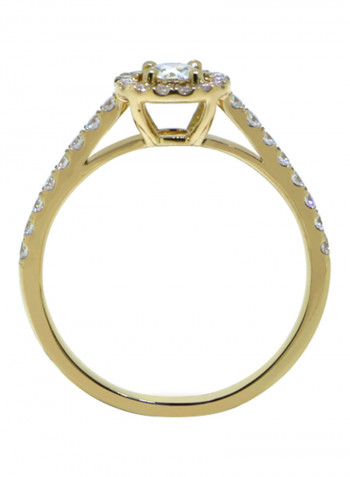 0.53 Ct Diamond Halo Ring