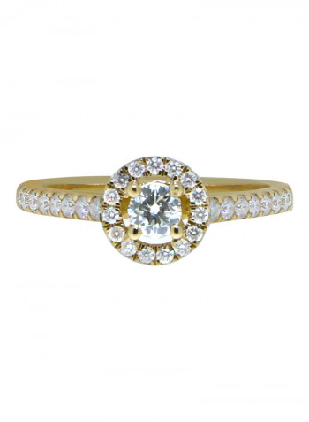 0.53 Ct Diamond Halo Ring