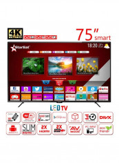 75-Inch Full HD Android9.1 Smart LED TV StarSat-75 smart Black