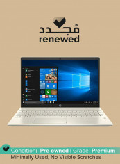 Renewed - Pavilion (2019) Newest Business Flagship Laptop With 15.6-Inch Touchscreen Display, Intel Core i5 Processor/8th Gen/12GB RAM/1TB HDD/Intel UHD Graphics With English/Arabic Keyboard Gold