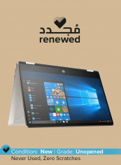 Renewed - Pavilion x360 14-DH0001NE (2019) Laptop With 14-Inch Display, Intel Core i5 Processor/8th Gen/8GB RAM/256GB SSD/Intel UHD Graphics Silver