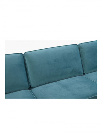 Logan Right Corner Sofa Blue 84 x 180 x 260cm