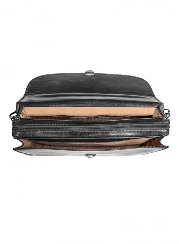 Stateman Leather Briefcase Bag Brown