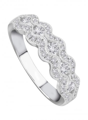 14K Gold Diamond Studded Ring