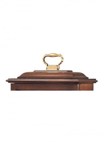 Mantel Clock Brown/Gold/Beige 6.5 x 10.5 x 14.2inch