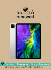 Renewed - iPad Pro 2020 (2nd Generation) 11-inch 256GB, Wi-Fi, Silver With FaceTime - International Specs