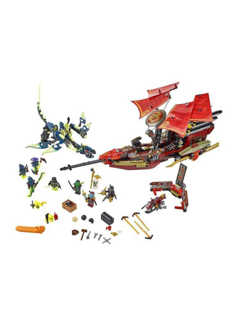 1253-Piece Ninjago Final Flight Of Destiny's Bounty Building Toy Set 70738