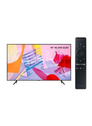 55-Inch 4K UHD Smart QLED TV With Smart Remote Control QA55Q60T Black