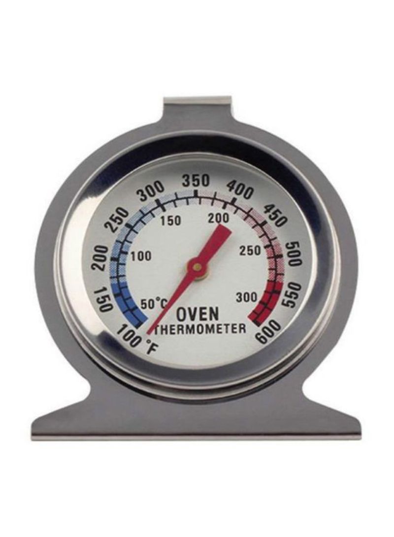 Gauge Dial Oven Thermometer Silver 10x8x4centimeter