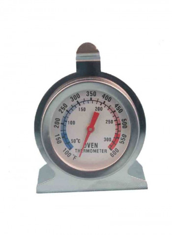 Gauge Dial Oven Thermometer Silver 10x8x4centimeter