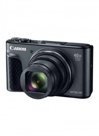 PowerShot SX730 HS Point And Shoot Camera 20.3MP 40x Zoom With Tilt LCD Screen, Built-In Wi-Fi, NFC And Accessory Bundle