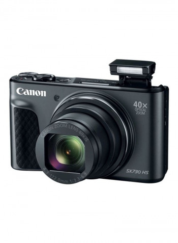 PowerShot SX730 HS Point And Shoot Camera 20.3MP 40x Zoom With Tilt LCD Screen, Built-In Wi-Fi, NFC And Accessory Bundle