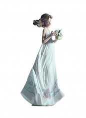 Porcelain Butterfly Treasures Figurine Blue/Beige 12.6x6.3inch