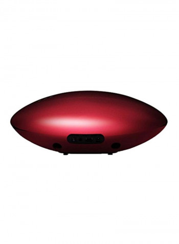 Wireless Bookshelf Stereo Speaker Red/Black