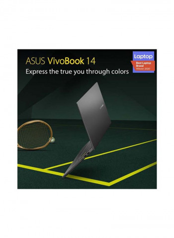 Vivobook 14 M413DA-EB211T Laptop With 14-Inch FHD Display, AMD Ryzen 7-4700U Processer/8GB RAM/512GB SSD/AMD Radeon RX Vega 10 Graphics Card Black