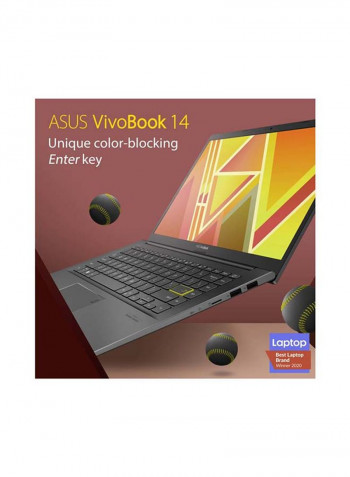 Vivobook 14 M413DA-EB211T Laptop With 14-Inch FHD Display, AMD Ryzen 7-4700U Processer/8GB RAM/512GB SSD/AMD Radeon RX Vega 10 Graphics Card Black