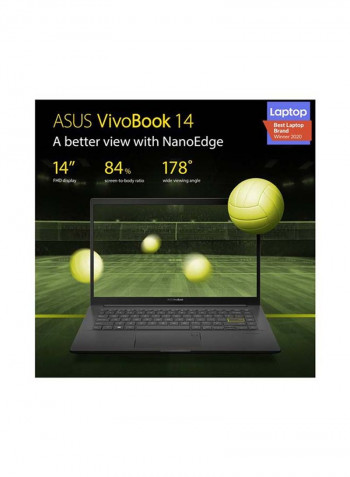 Vivobook 14 M413DA-EB211T Laptop With 14-Inch FHD Display, AMD Ryzen 7-4700U Processer/8GB RAM/512GB SSD/AMD Radeon RX Vega 10 Graphics Card Black