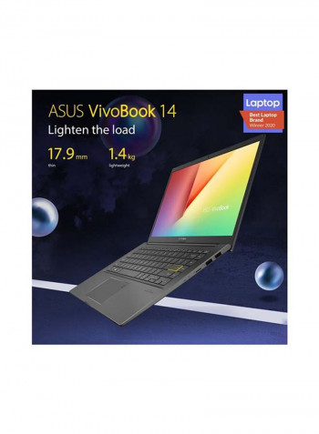 Vivobook 14 M413DA-EB211T Laptop With 14-Inch FHD Display, AMD Ryzen 7-4700U Processer/8GB RAM/512GB SSD/AMD Radeon RX Vega 10 Graphics Card Black
