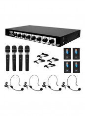 8 Channel Wireless Microphone System PDWM8700 Black