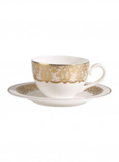 12-Piece Golden Oasis Coffee Cup And Saucer Set White/Gold reviews 12-Piece Golden Oasis Coffee Cup And Saucer Set White/Gold