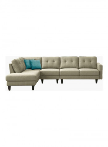 Sky Left Corner Sofa With 3-Cushions Beige 212x86x211cm