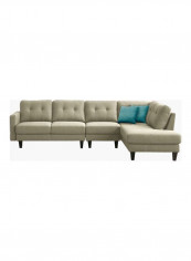 Sky Right Corner Sofa With 3-Cushions Beige 212x86x211cm
