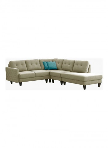 Sky Right Corner Sofa With 3-Cushions Beige 212x86x211cm