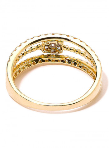 18K Gold Exquisite Design Diamond Ring