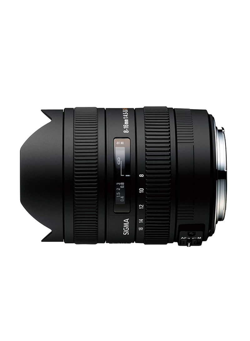 High Grade 8-16mm f/4.5-5.6 Auto Focus Lens Black