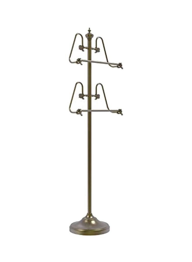 Brass Towel Stand Gold 49inch