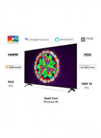 55-Inch  NanoCell 8 Series WebOS 4K UHD Smart LED TV (2020) 55NANO80VNA Black