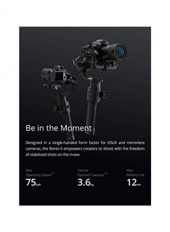 3-Axis Gimbal Stabilizer Black