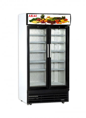 2-Door Chiller Showcase 750L SCMA-750FD Black/White