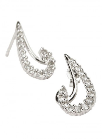 18K Gold Diamond Studded Earrings