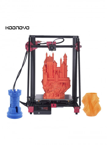 High Precision DIY Kit 3D Printer 52x 43x63centimeter Black
