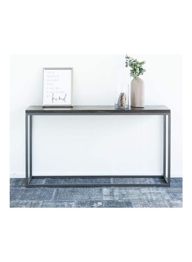 Blustone Console Table Made of Stone Top Grey