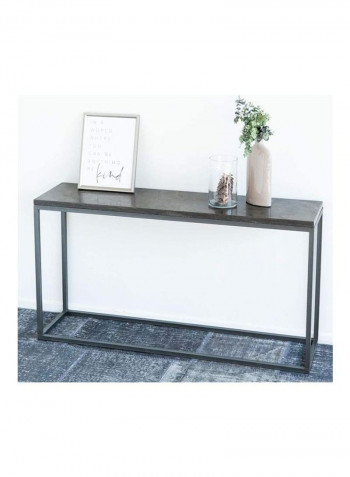 Blustone Console Table Made of Stone Top Grey