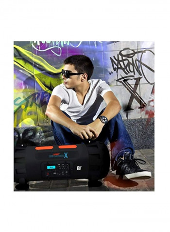 Street Blaster X Boombox LED Speaker With Mic PBMSPG200V2 Black