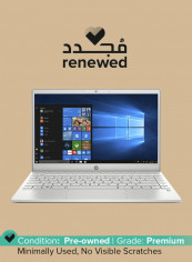 Renewed - Pavilion 13-an0006ne (2019) Laptop With 13-Inch Display, Intel Core i5 Processor/8th Gen/8GB RAM/256GB SSD/1GB Intel UHD Graphics With English/Arabic Keyboard Silver