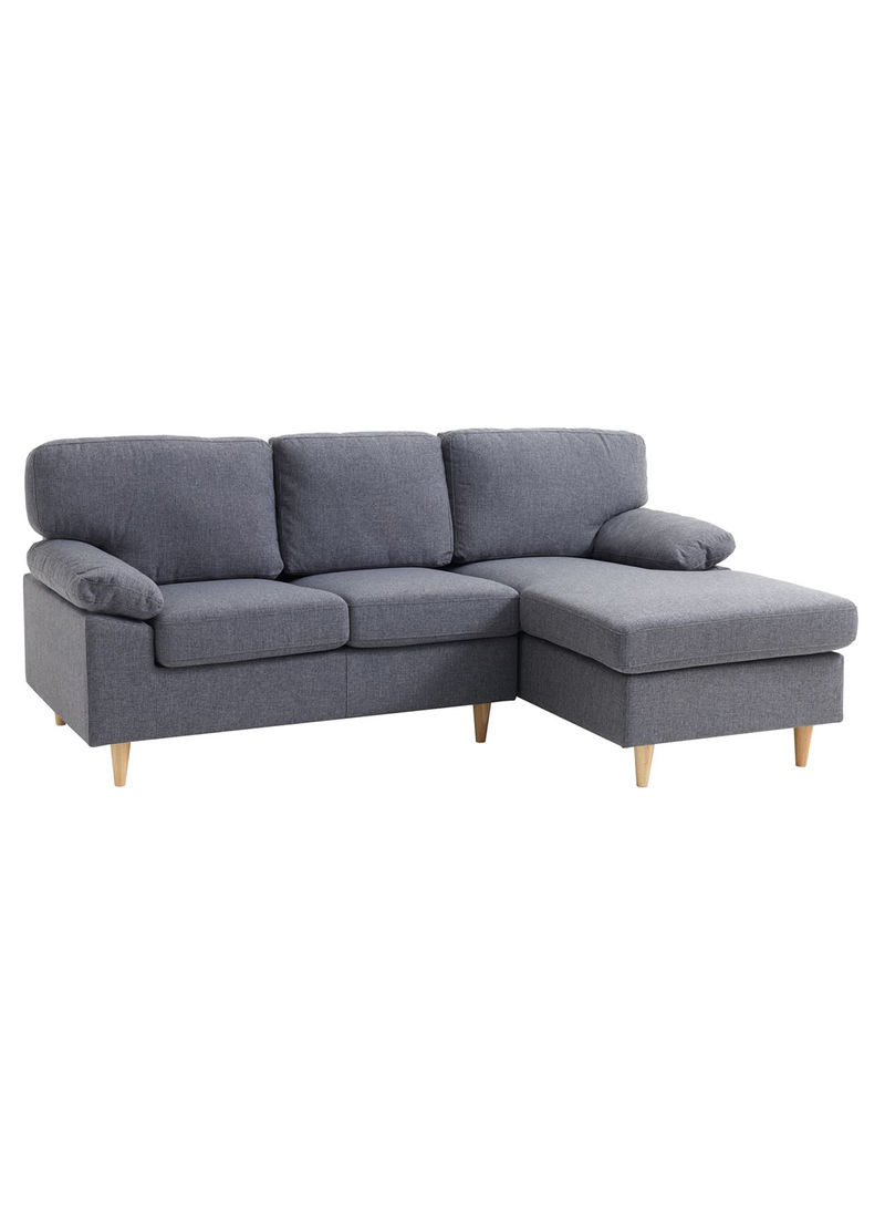 3-Seater Gedved Sofa Bed With Chaise Longue Grey