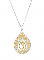 Yellow Gold 0.13 Carat Diamond Mother's Day Pendant
