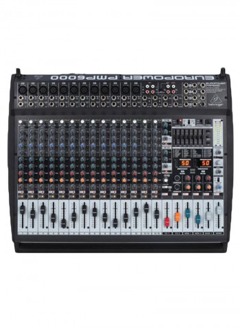 20-Channel Multi-FX Processor Powered Mixer PMP6000 Black