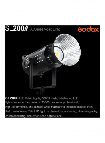 SL200II 200W LED Video Light Black