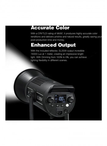 SL200II 200W LED Video Light Black