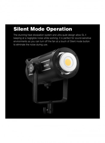 SL200II 200W Photography LED Video Light Black