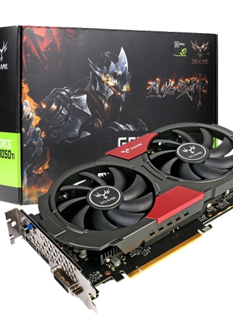 GeForce GTX 1050Ti Graphics Card 4GB Black/Silver/Red