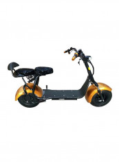 Coco Harly Electric Scooter With Fat Tyre And Double Seat 18 x 9.5inch