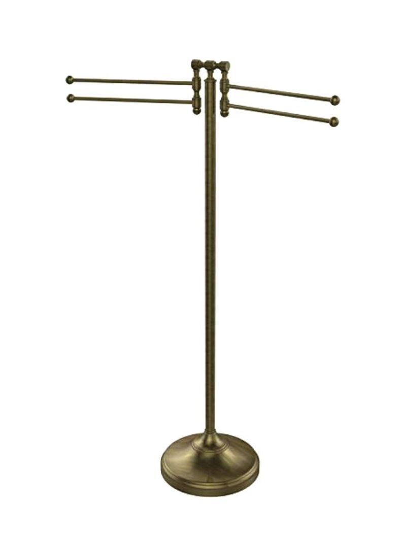 Brass Towel Stand Gold 27x10.5x39inch